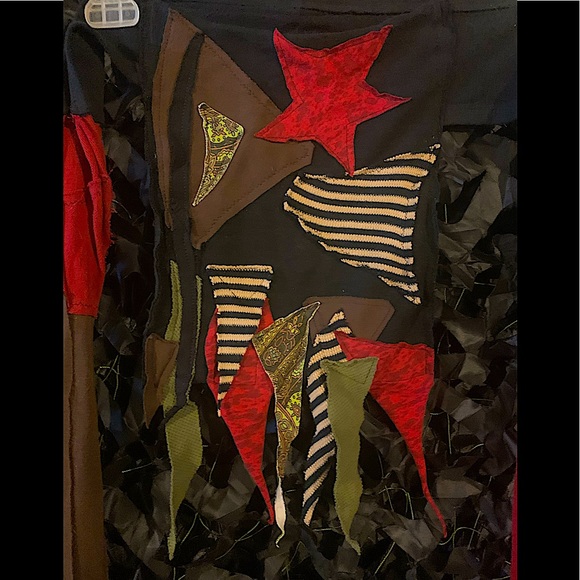 Vtg 2012 OOAK HANDMADE Patchwork Festival Hipsack. OSFA with LONG ties!! - Picture 2 of 5